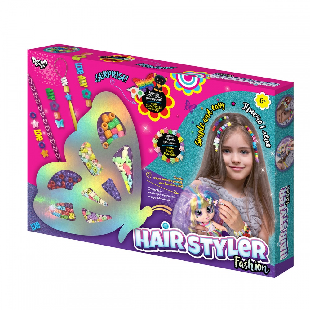 Набор для изготовления украшений Danko Toys Креативное творчество Hair Styler. Fashion бабочка HS-01-03