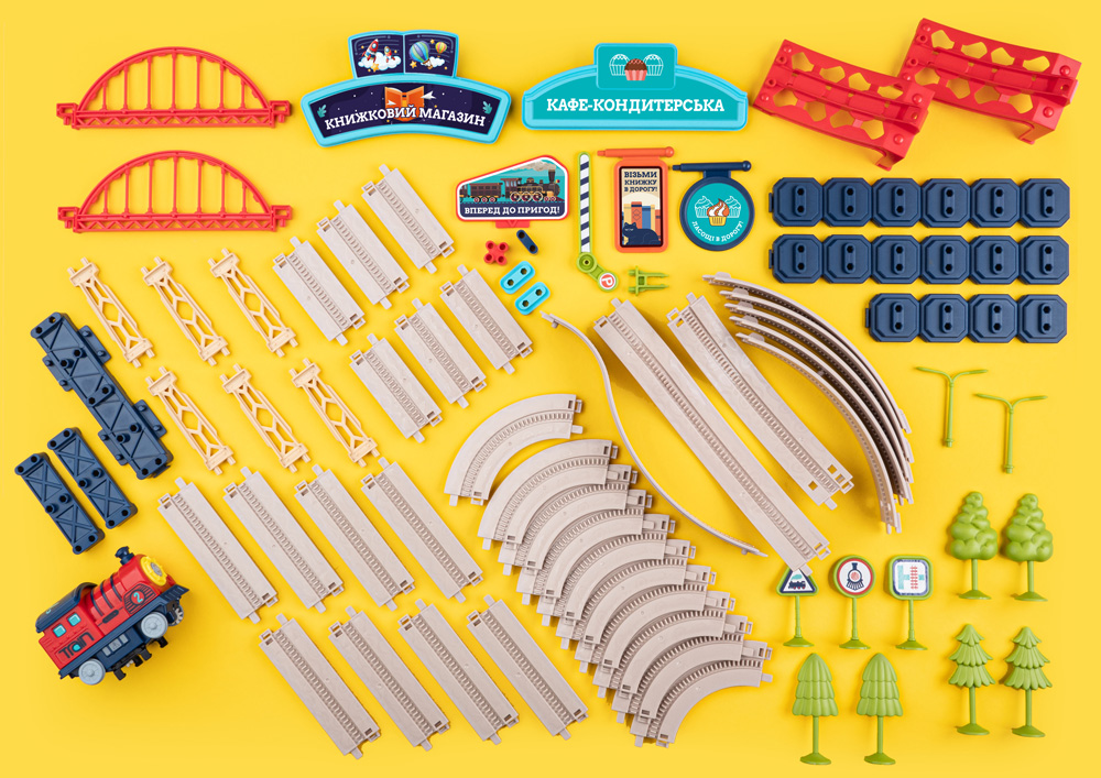 Железная дорога трюковая OTAMANKO Храбрый паровозик 532.02.27