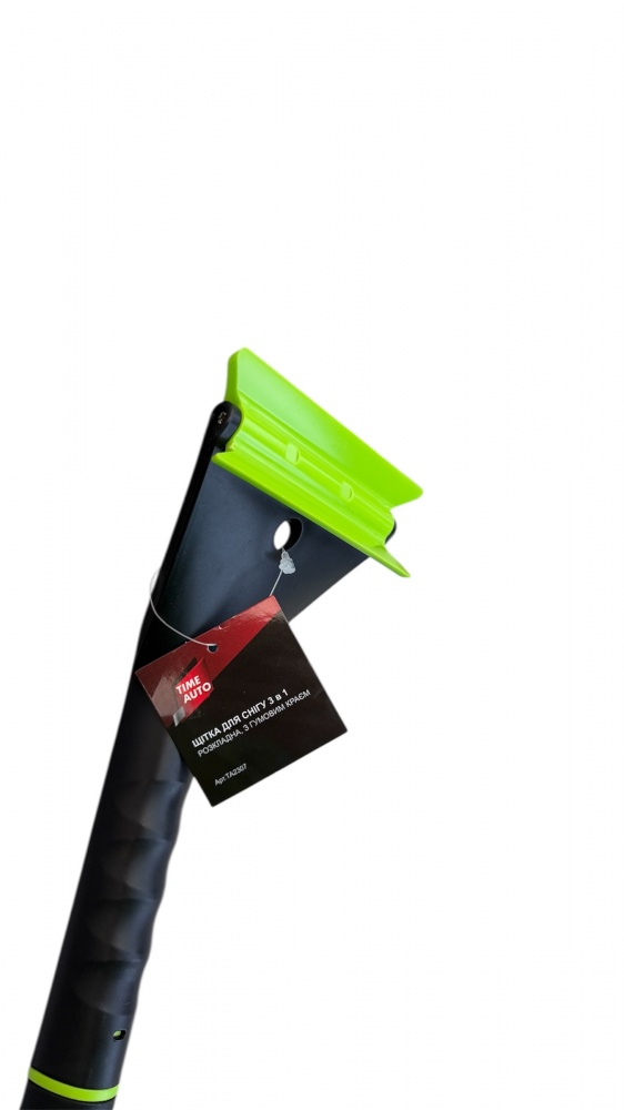 Щетка со скребком TIMEAUTO 3 в 1 раскладная, с резиновым краем