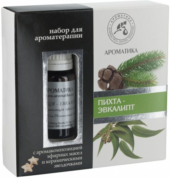 Набор для ароматерапии Ароматика Ялиця та евкаліпт 10 мл 