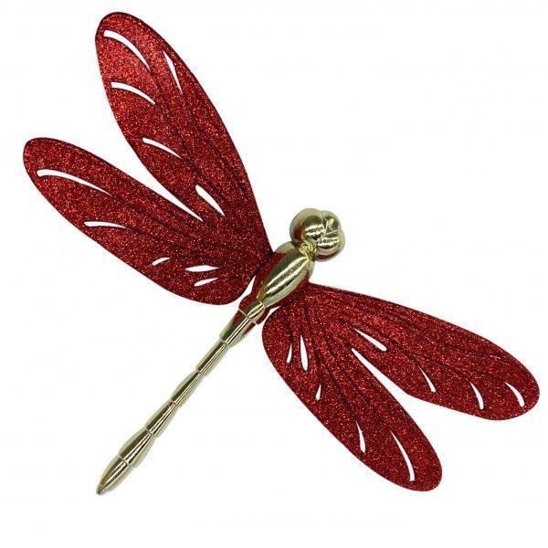 Украшение новогоднее MISLT Стрекоза большая 19x12 см J0005-11 