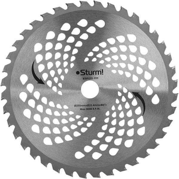 Диск Sturm для триммера твердосплавный Professional BT8952D-999 Ø255x25,4 мм