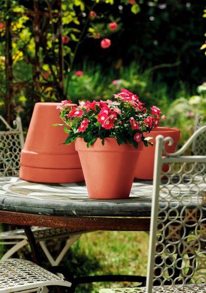 Горщик керамічний DEROMA альт 30х33х13,6 котто круглий 