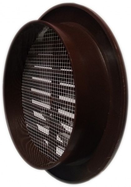 Гратка для вентиляції T-30 100 мм ABC-пластик коричневий 