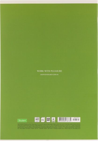 Блокнот Student А4 40 арк. в клітинку Школярик