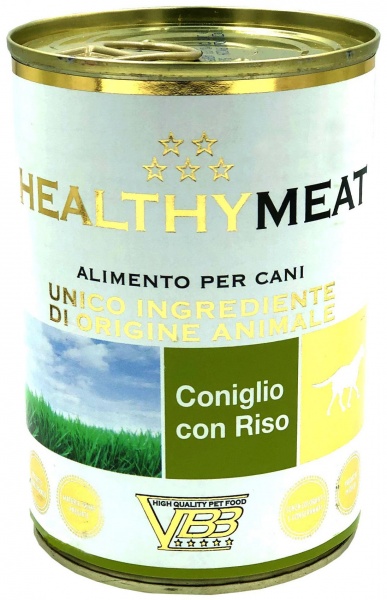 Корм Healthy Meat паштет монопротеин кролик и рис 400 г