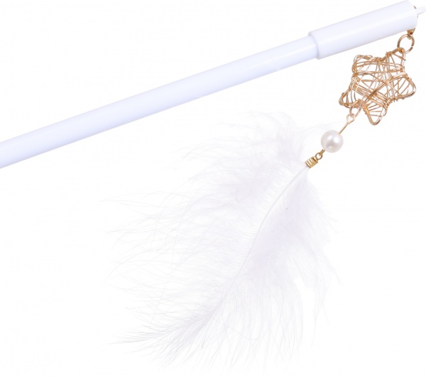 Ручка гелевая Feather&star белая 