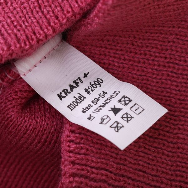 Шапочка детская для девочки Kraft+ 2690 р.52 терракот 