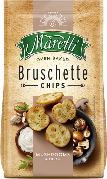 Брускетты Maretti Грибы со сметаной BOX 12*140 г (3800205877578)