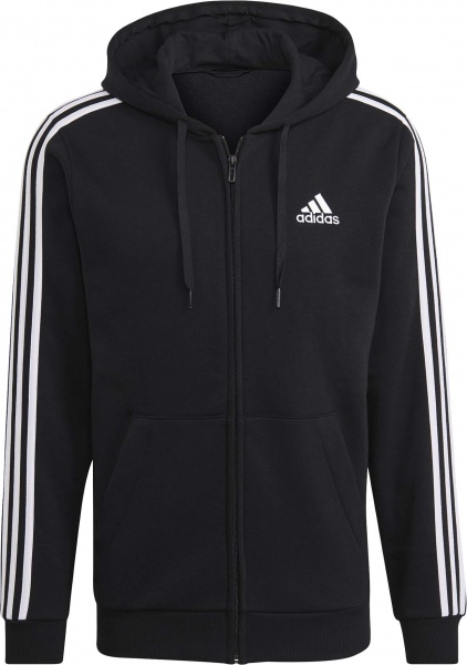 Джемпер Adidas M 3S FL FZ HD GK9051 р. M чорний