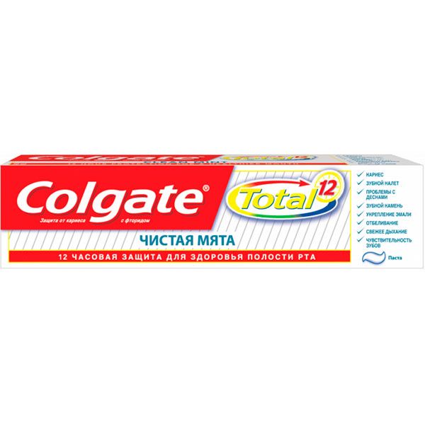 Зубна паста Colgate Total 12 Чиста М'ята комплексна антибактеріальна 75 мл