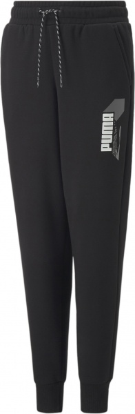 Штани Puma ALPHA SWEATPANTS FL B 67010801 р. 152 чорний