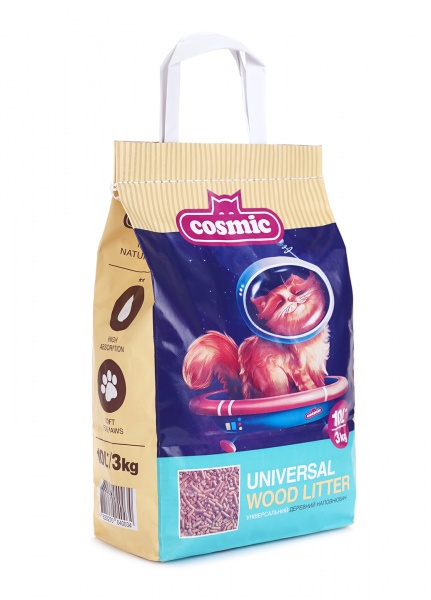 Наполнитель древесный COSMIC Universal 3 кг 