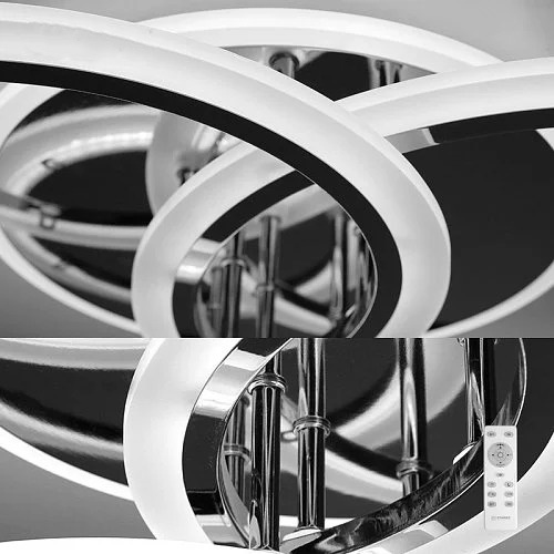 Люстра светодиодная Maysun 3x90 Вт хром/хром/белый SONNE 90W 4R CHROME 