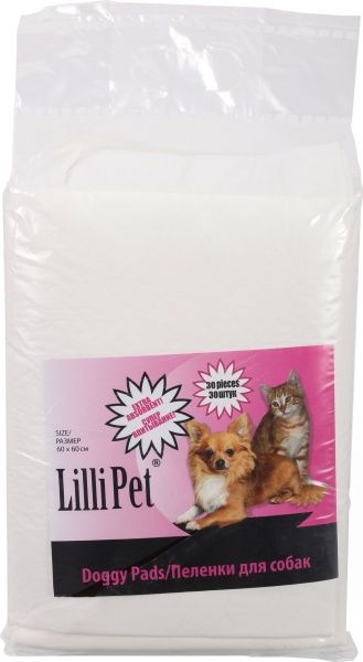 Пеленки Lilli Pet бумажные 60х60 см 30 шт.