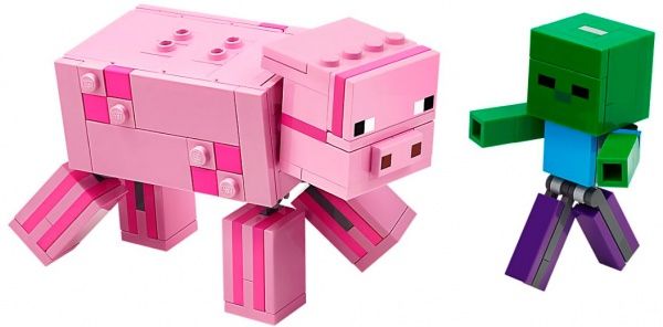Конструктор LEGO Minecraft Свиня і малюк-зомбі 21157