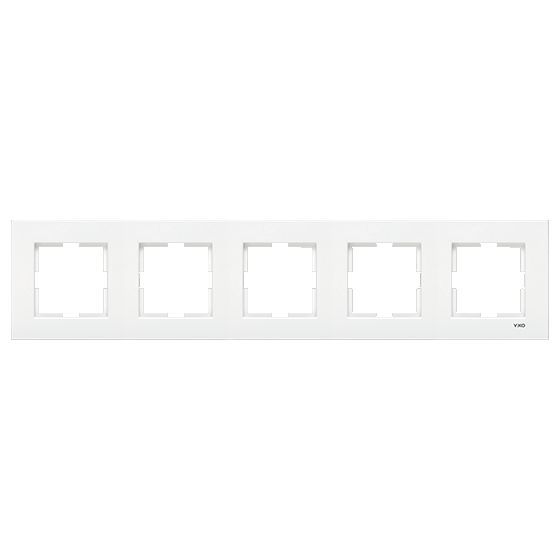 Рамка пятиместная Viko Karre горизонтальная белый 90960204