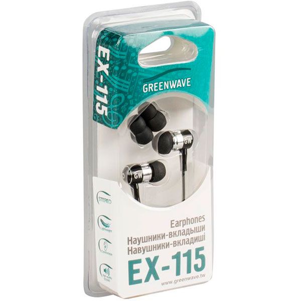 Навушники GreenWave EX-115 black