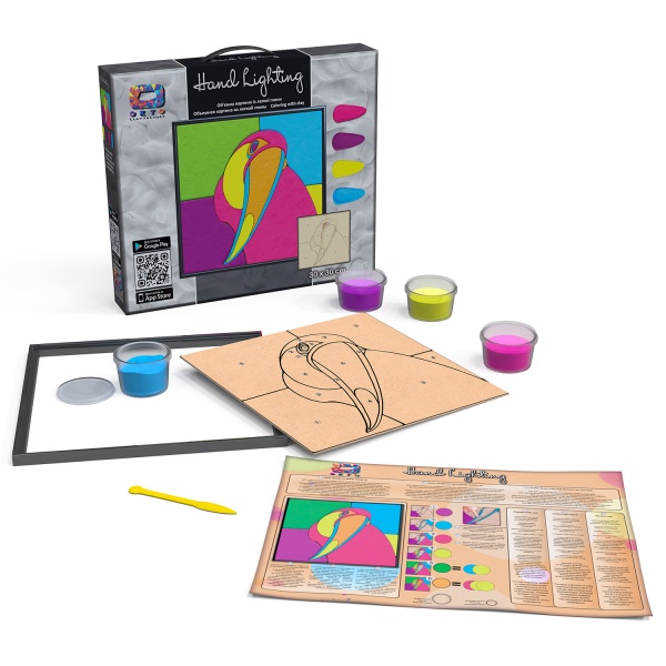 Картина из легкого пластилина Moon Light Clay mini Тукан 30х30 см 70086