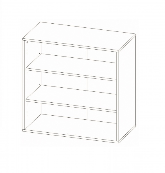 Комод SOKME 2Д Нитро дуб вотан/белый 