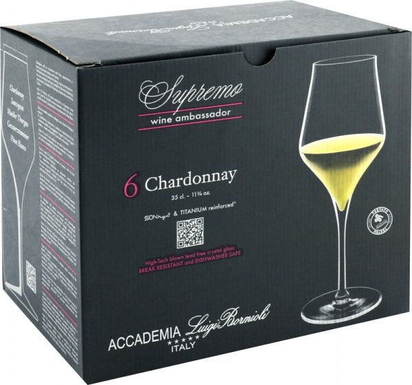 Набор бокалов для вина Supremo 350 мл 6 шт. Luigi Bormioli