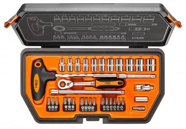 Набор головок 1/4 NEO tools 34 шт. 08-601