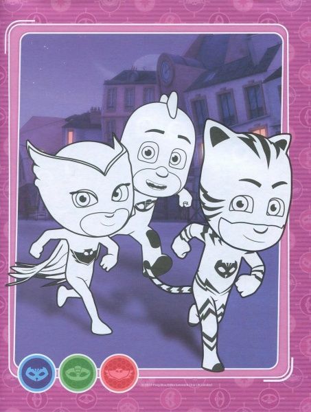 Раскраска «PJ Masks. Розфарбуй за зразком (зелена)» 978-966-462-900-0