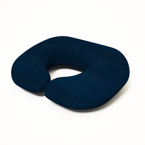 Подушка-подголовник Комфорт текстиль М4 (темно-синяя) 