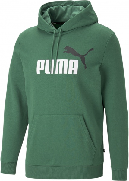Джемпер Puma ESS+ 2 COL BIG LOGO HOODIE TR 58676537 р. M зелений