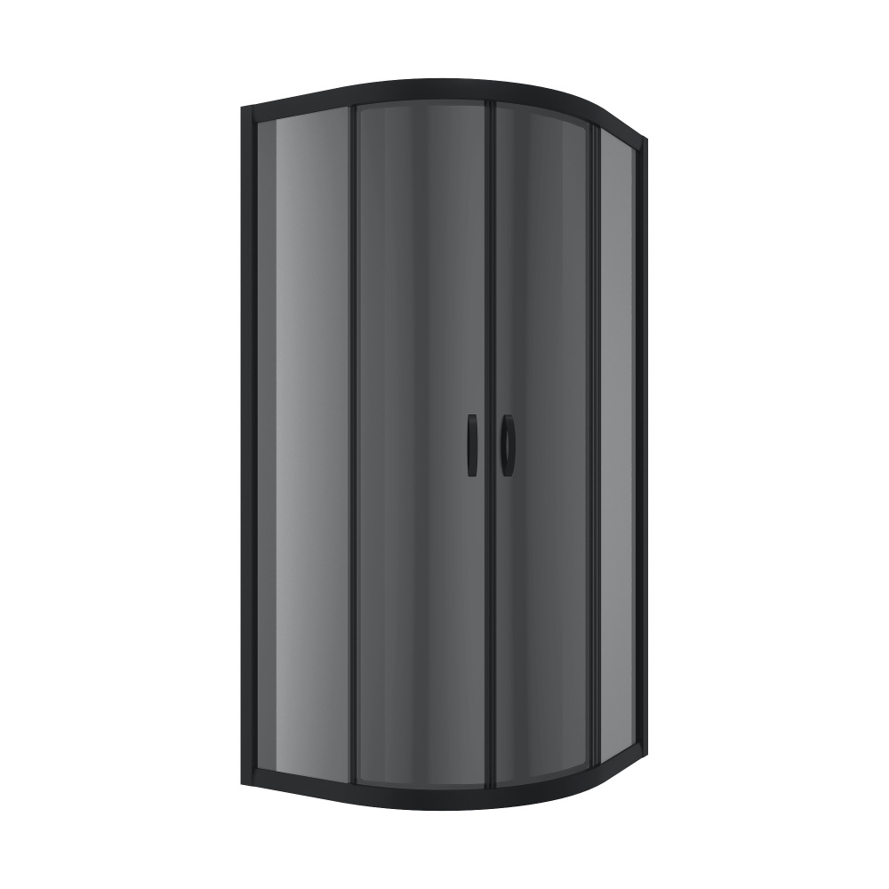 Душевая кабина Koller Pool RNP90BGR ROUND PRO Black matt 900x900x1950 мм