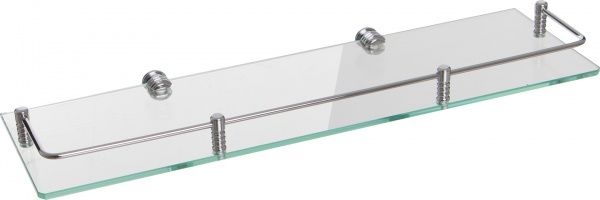 Полочка стеклянная МТ ППО 500х150 мм рейлинг 