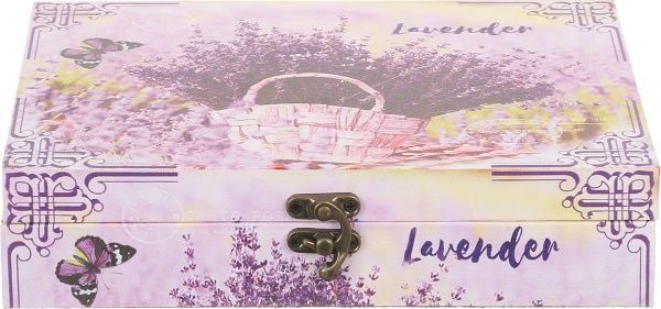 Скринька-книга Лаванда в кошику 24х17х5,5 см