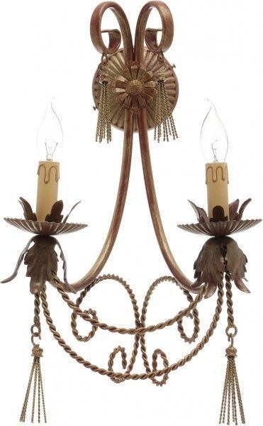 Бра Bussy Шато 2x40 Вт E14 античная бронза 11 