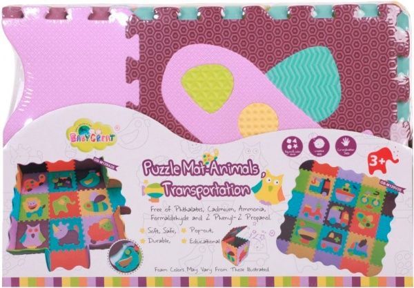 Коврик-пазл Baby Great Быстрый транспорт GB-M129V2Е