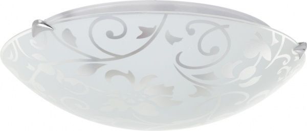 Светильник настенно-потолочный УТ Сяйво НПБ Весна 2x60 Вт E27 белый 3019 