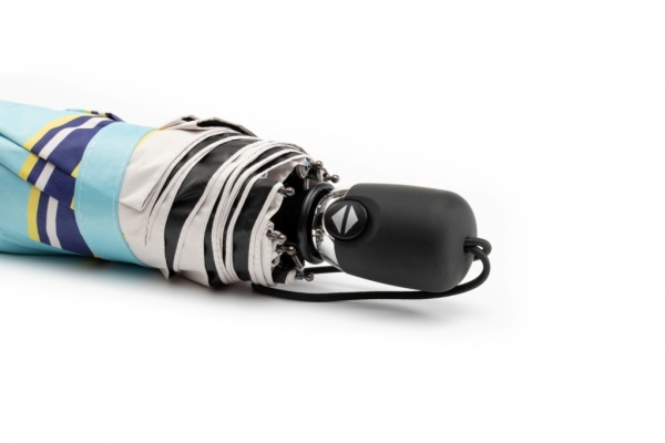 Зонт KRAGO umb-3-008 в полоску голубой 