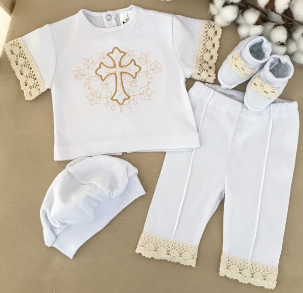 Костюм Betis Очаровательный ангел молочный с золотым р.62 27681668 