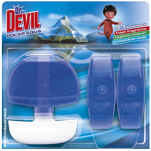 Туалетный блок Dr.Devil Полярная вода 3x55 мл 