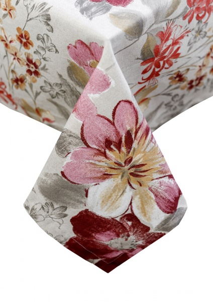 Скатерть Цветок бордо 133x133 см La Nuit 