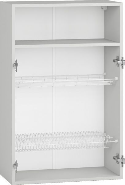 Шкаф верхний под сушку 600x927x300 мм серый 