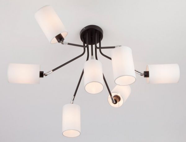 Люстра потолочная Strotskis Duetto 7x40 Вт E14 черно-белый 70072/7 