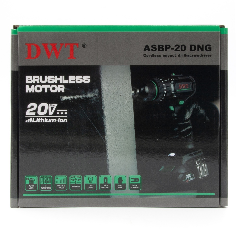Шуруповерт ударный аккумуляторный DWT ASBP-20 DNG ASBP-20 DNG