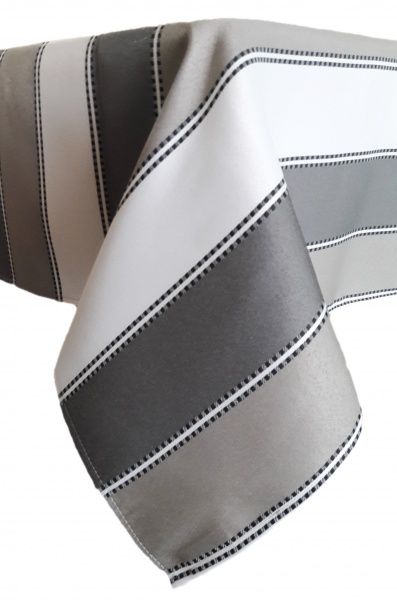 Скатерть Уют 520-19/00 полоска 110x140 см серый Эдельвика 