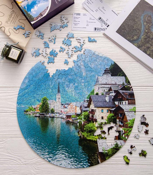 Пазл деревянный Халльштатт 30 см PuzzleUp 