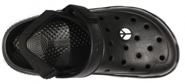 Сабо Coqui 6431 BLACK VELCRO + AMULET 6431-703-2200 р.43 чорний