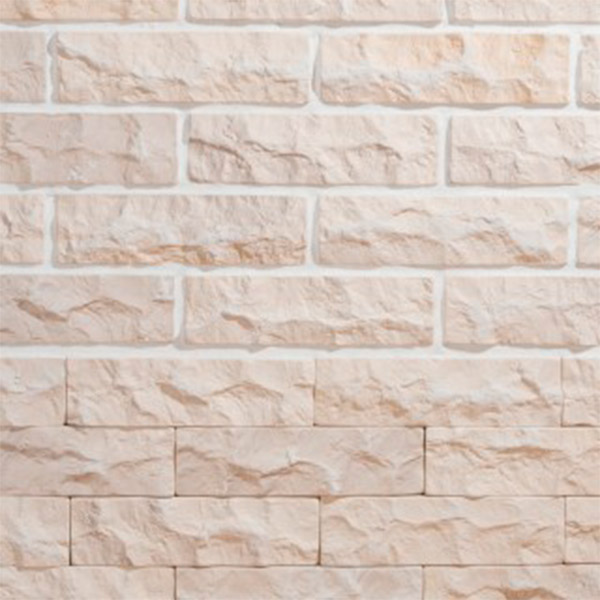 Плитка гіпсова пряма Саватекс Декор Мармурова цегла бежева 0,48 кв.м