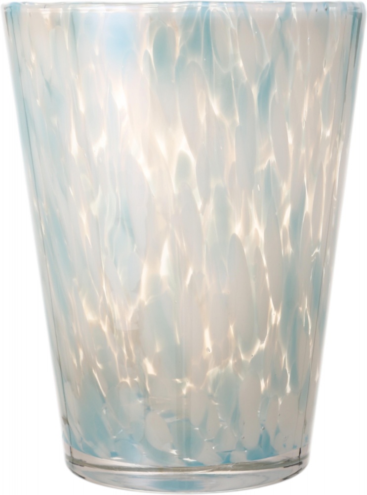 Ваза стеклянная Wrzesniak Glassworks Confetti 24 см голубая 27-1061D