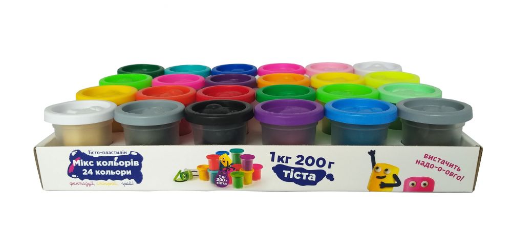 Тесто-пластилин DGT-ART 24 баночки TY4448_1