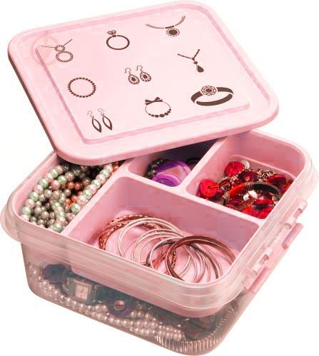 Органайзер Beauty для рукоділля рожевий 25х26х11 см Gondol Plastic