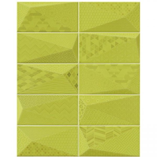 Плитка Mainzu Diamond Фенсі Грін 10x20 